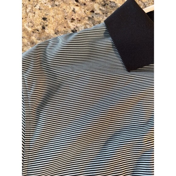 Peter Millar summer comfort Large Teal With Black Stripes - Picture 5 of 5